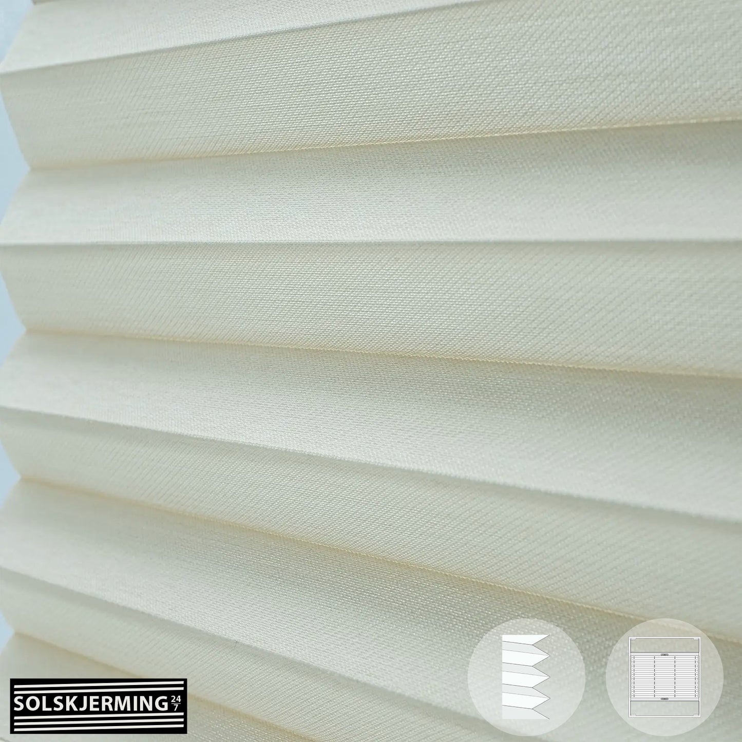 Plisségardin (ON) ELANZA - Biscotti beige