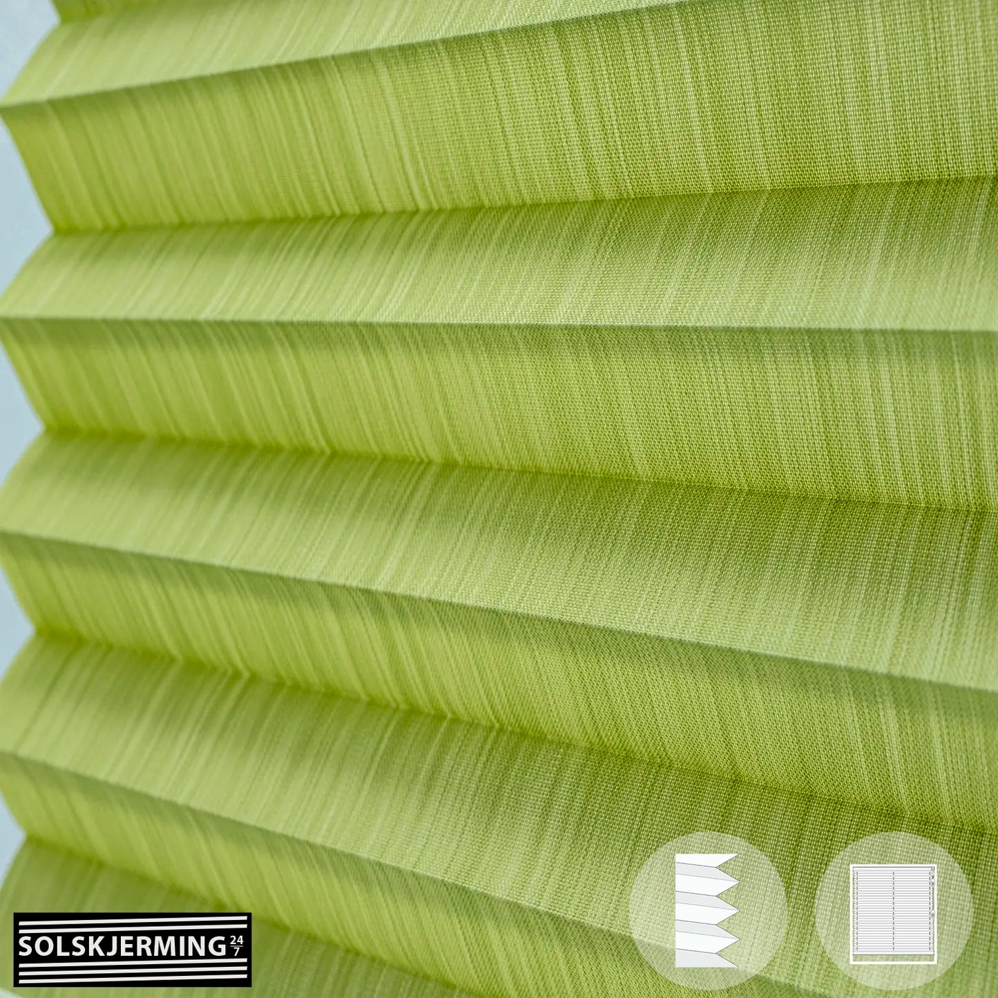 Plisségardin (FH) PRIMIO - Kiwigrønn